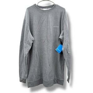 Columbia NWT Hart Mountain II Gray Crew Sweatshirt Men’s Size XLT Casual